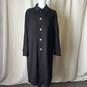 Vintage Schneiders Salzburg Dark Brown Austrian Wool Cashmere Overcoat Mens‎ 46R